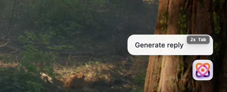 Press Tab to get help with anything